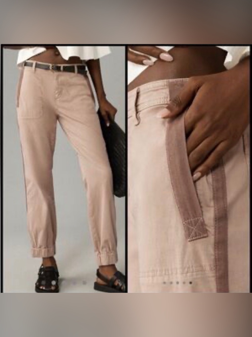 Anthropologie The Richie Slim Jogger Pant Stripe Women’s size 0 Boho